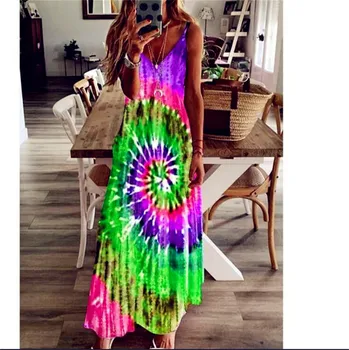 

2020 Women Casual Loose Strap Dress Colors Summer Sexy Boho Bow Camis Befree Maxi Dress Plus Sizes Big Large Dresses Robe Femme