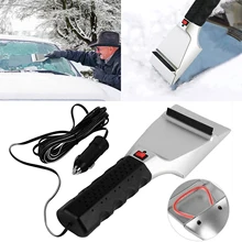 

12V Electric Car Ice Scraper Heated Winter Snow Shovel Auto Windshield Ice Scrapers Spade Tool Winter Car Accessories