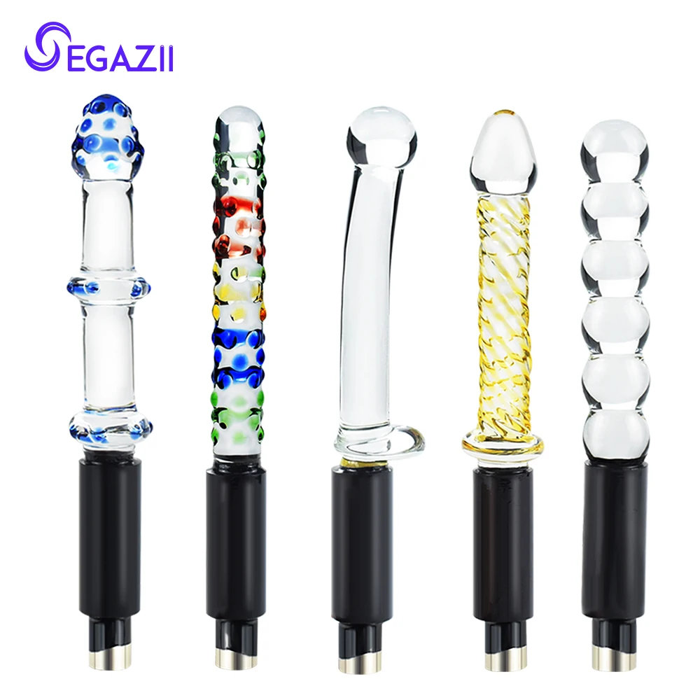 Different Shape Glass Fake Dildo Female Vagina G-Point Massager Woman Masturbation Sex Toys | Красота и здоровье