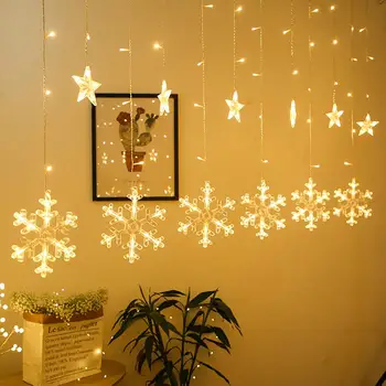 

Christmas Curtain Fairy String Light LED Christmas Decor For Home 2020 Christmas Tree Decor Xmas Navidad Happy New Year 2021