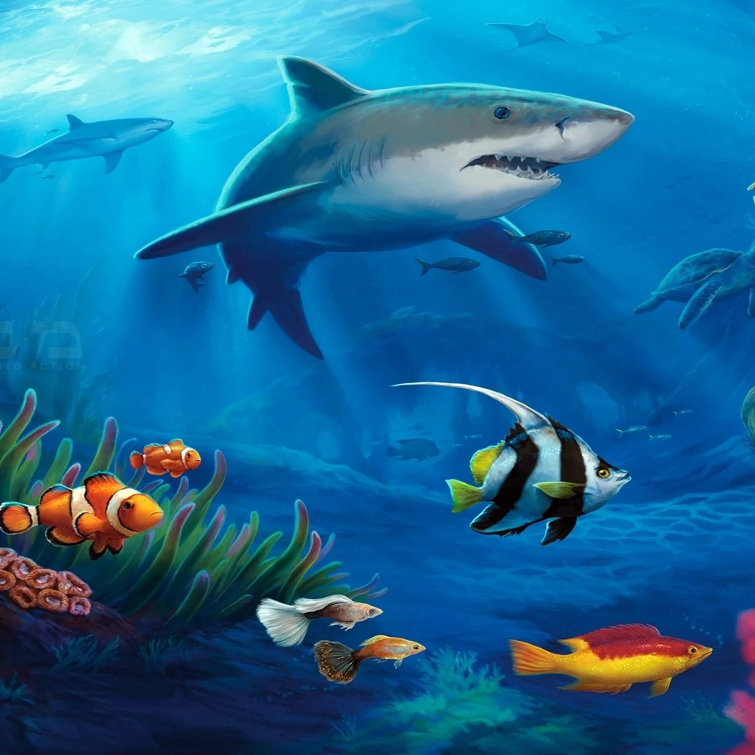 

Dolphin 3D Hand-painted Three-dimensional Polyester Waterproof Thickening Shower Curtain Home Hotel Bathroom Decor With Hooks