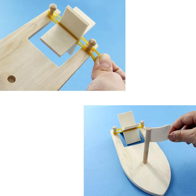 DIY деревянный парусник игрушки творческий окрашенные белые модели детские раскраски ручной работы материал посылка детский сад