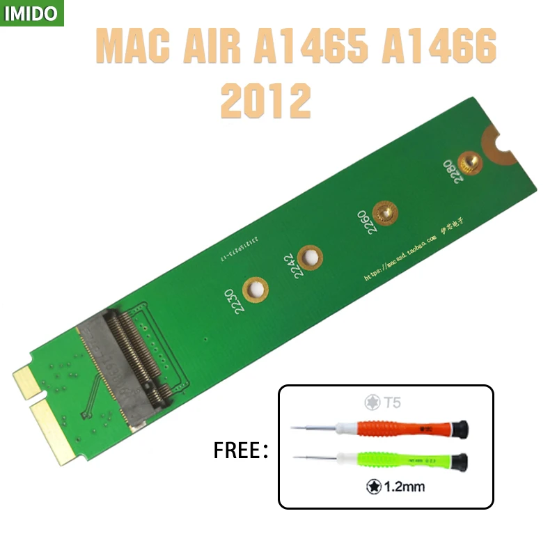 Подарочный инструмент Отвертка M.2 NGFF SATA SSD конвертер адаптер карта для Apple 2012 MacBook Air A1465 A1466 MD223 MD224 MD231 MD232