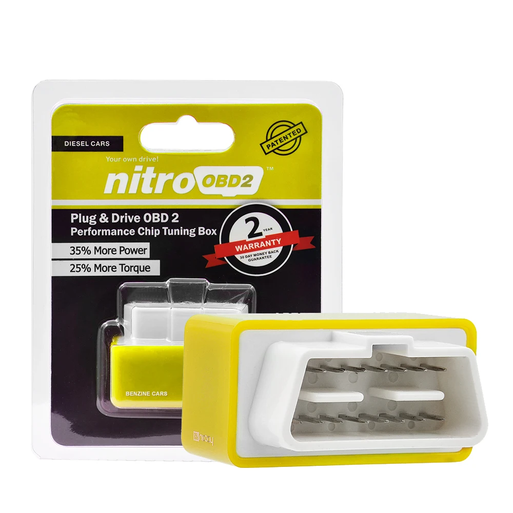 Super ECO NitroOBD2 бензиновый автомобильный чип блок настройки больший крутящий момент Nitro OBD Plug& Drive Nitro OBD2 OBD 2 автомобили дизель
