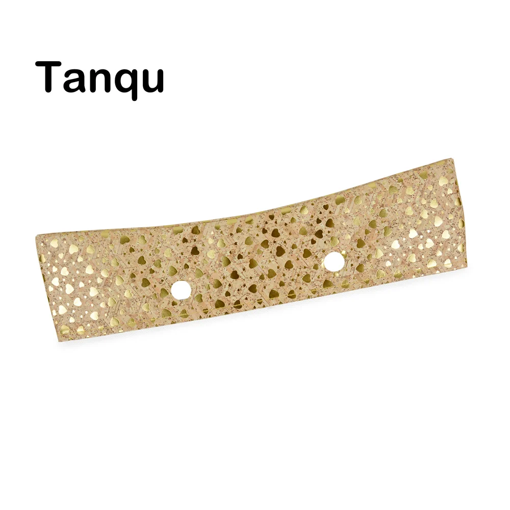 Tanqu New Classic Mini Wood Grain Pattern Trim Pu Faux Leahter Decoration Per Obag Handbag O Bag Body For Summer Autumn