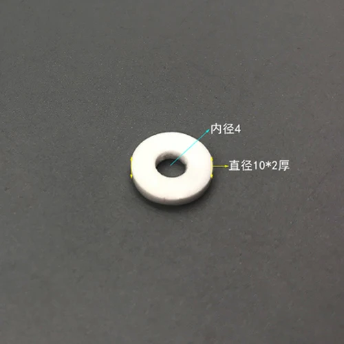 M4x10x2mm (5Pcs) M3.2 M4 M5 высокотемпературные Алюминиевые керамические шайбы кольцо износостойкие/коррозионно-стойкие мат изоляция анти-окислительная прокладка - Цвет: M4x10x2mm (5Pcs)