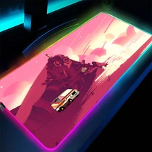 Aliexpress - Large Gaming Keyboard Pad RGB Mouse Pad Computer Mausepad XXXl LED Backlight Pad for Genshin Impact Mause 30X80CM 40X90CM Cs Go