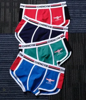 

wholesale low price high quality 10 pcs/lot U convex sports cotton breathable men's boxers Underwears 10tt