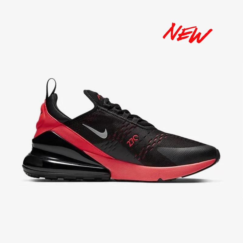 Аутентичные мужские кроссовки для бега Nike Air Max 270, дышащие, удобные, амортизирующие, Нескользящие, прочные, уличные, для фитнеса, AH8050