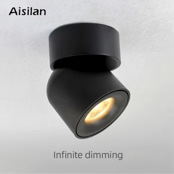 

Aisilan Led Surface Mounted Ceiling Dimmable Downlight Adjustable 90 degrees Spot light for indoor Foyer,Living Room AC 90-260V