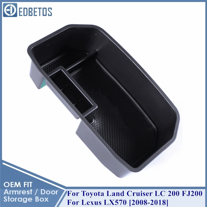 For Toyota Land Cruiser LC 200 FJ200 and Lexus LX570 Center Console Storage Box Armrest Box Organizer Accessories 2008-2018
