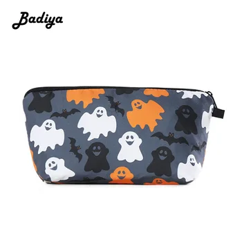 

Vintage Cosmetic Bag Personlity Printing Skull Halloween Funny Multifunction Cosmetics Pouchs Solid Storage Bag Ladies Wash Bag