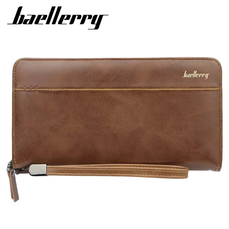 Baellerry, мужской клатч, большая вместительность, мужские кошельки, карман для сотового телефона, карман, высокое качество, многофункциональный кошелек для мужчин