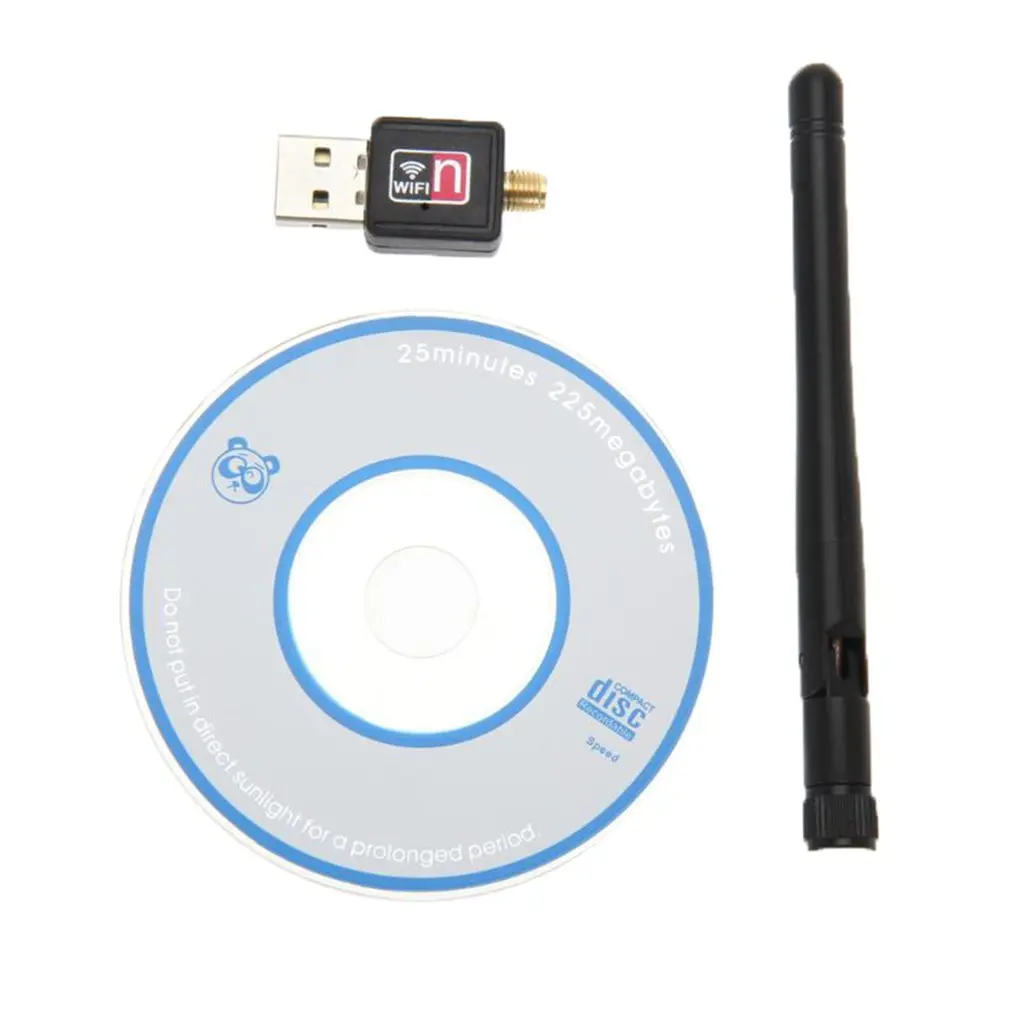 150M USB WIFI Wireless LAN Adapter Long Range 2dBi Antenna for Desktop Computer