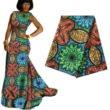 Хлопчатобумажная африканская печатная настоящая восковая ткань Новое поступление швейная батик ткань Анкара голландская печатная настоящая восковая ткань для платья