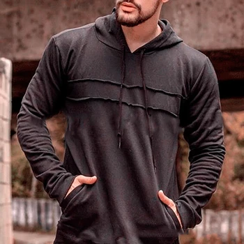 

Autumn Patchwork Men Hoodies Sweatshirt Streetwear Fashion Casual Long Sleeve Spring Mens Slim Fit Hoodies
