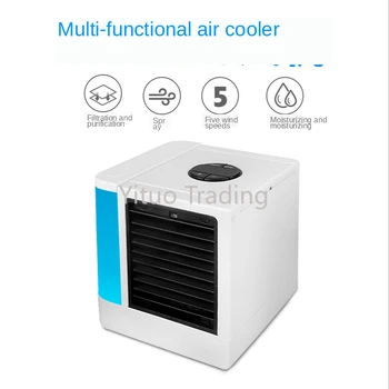 

Mini Summer Air Cooler Desk Surface Air Conditioning Fan Refrigeration Artifact Student Dormitory Bedroom Mobile Usb Fan