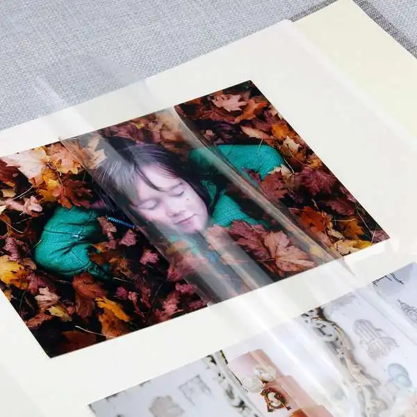 Льняная крышка фотоальбом самоклеящаяся пленка DIY Ручная работа скрапбук память