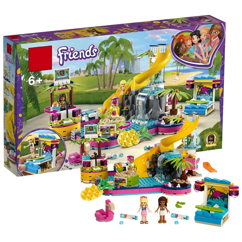 

Girl Friends City Fairy Princess Karaoke Pool Party Building Blocks Bricks Educational Kids Toy Gift compatible Legoinglys 41374