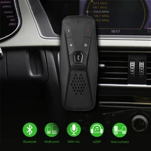 Гарнитура Bluetooth, беспроводной динамик, авто солнцезащитный козырек, MP3 плеер, Bluetooth 5,0, динамик, телефон, Hands Free, автомобильный аудио приемник, автомобильный комплект