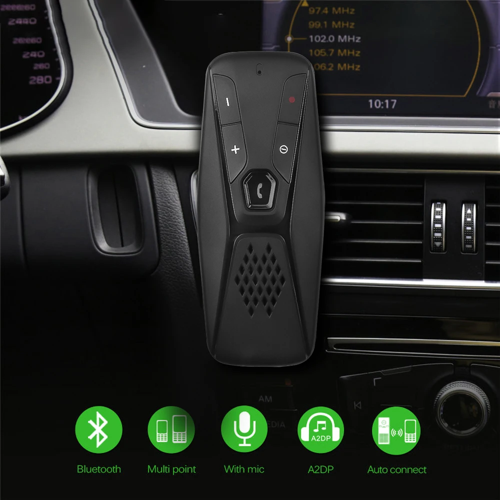 Беспроводной динамик громкой связи Bluetooth автомобильный солнцезащитный козырек