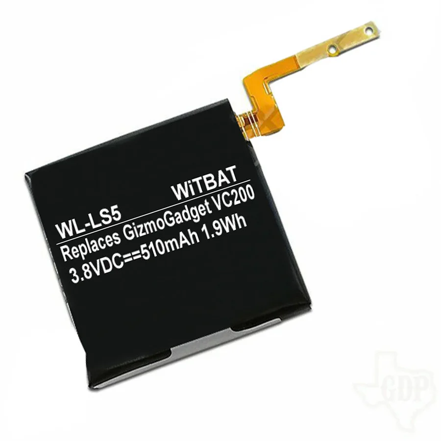 

ZHUJI 510mAh Battery for LG GizmoGadget, VC200 Smart Watch,BL-S5
