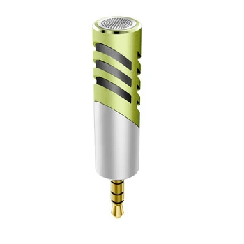 

Plug And Play Professional 3.5 Mm Jack Universal For Phone Condenser Sound Recording Portable Stereo Studio Home Mini Microphone