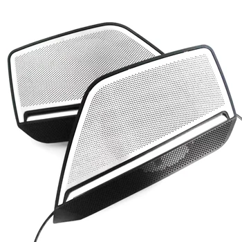 

4 Pcs Speaker Cover With Ambient Light For Audi A6 C8 Car Door Panel Illuminate Cover Follow The Ambient Light To Change Color