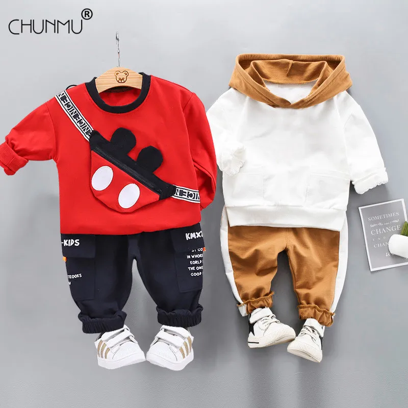 Boys Outfits Suits Clothing-Set Girls-Sets Kids Pants Spring Newborn Infantil Children
