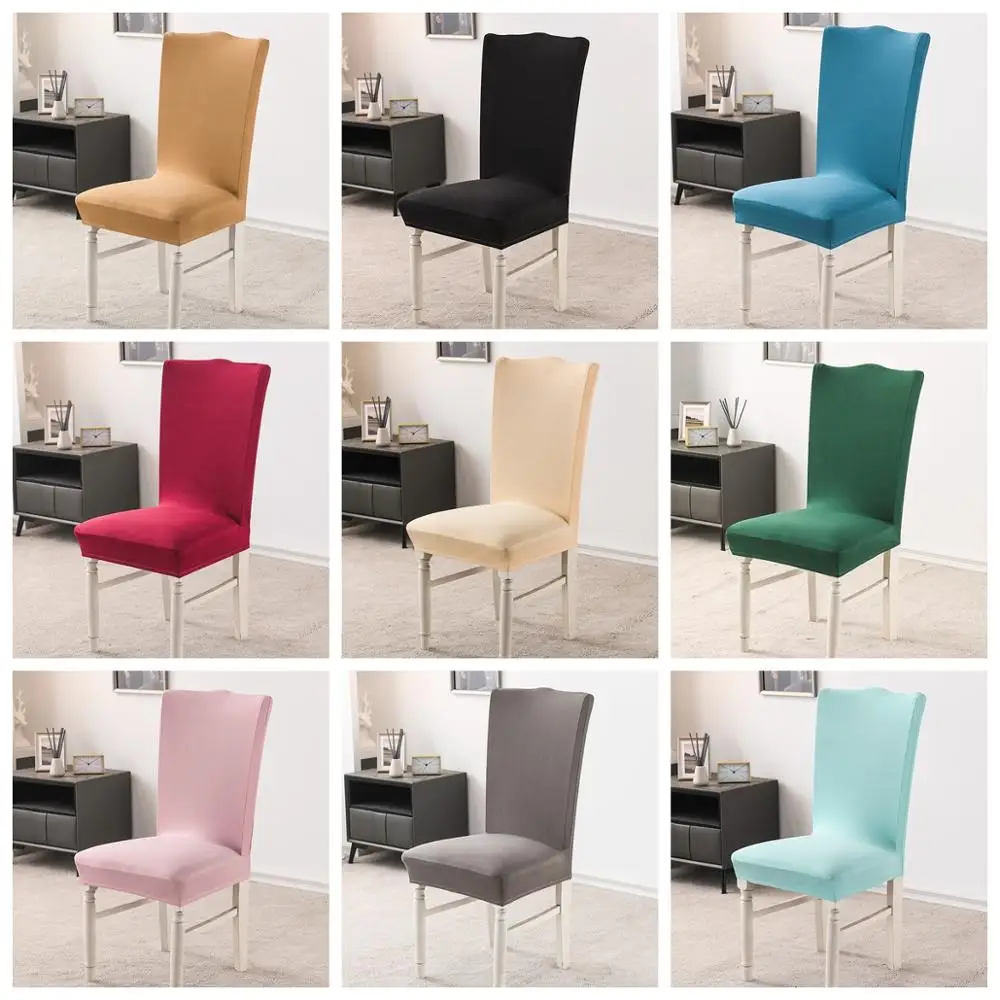

Luanqi Elastic Chair Cover 1/4 Pc Covers Chair Sofa Cover For Living Room Stretch Slipcover Wedding Chairs For Kitchen Covers