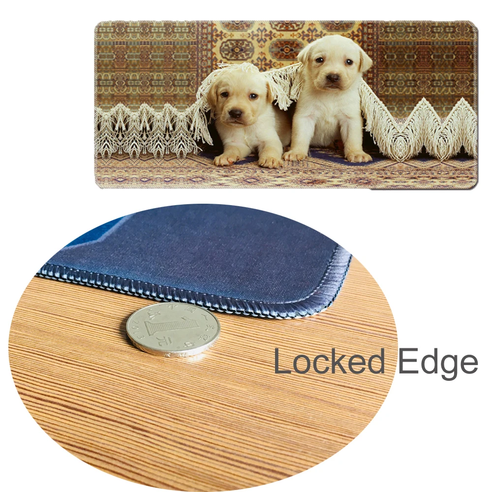 Print New Rubber Gaming Mousepad Soft 400x900x2mm Desk Mat Pads For Trackball Laser Optical Mice Speed Keyboard For Warcraft LOL