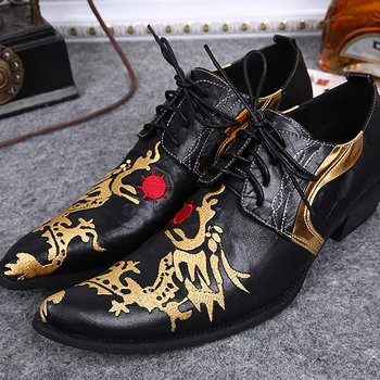 

Loafers Cow Leather Slip-on Rubber Korean Style Pointed Toe Casual Genuine Leather Schoenen Mannen Full Grain Leather Men Solid