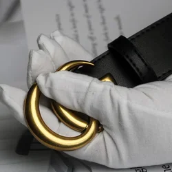 Luxury Designer Famous Brand High Quality Classic Double G Buckle Jeans Belt Fashion Genuine Leather Men Women Belts For Dress