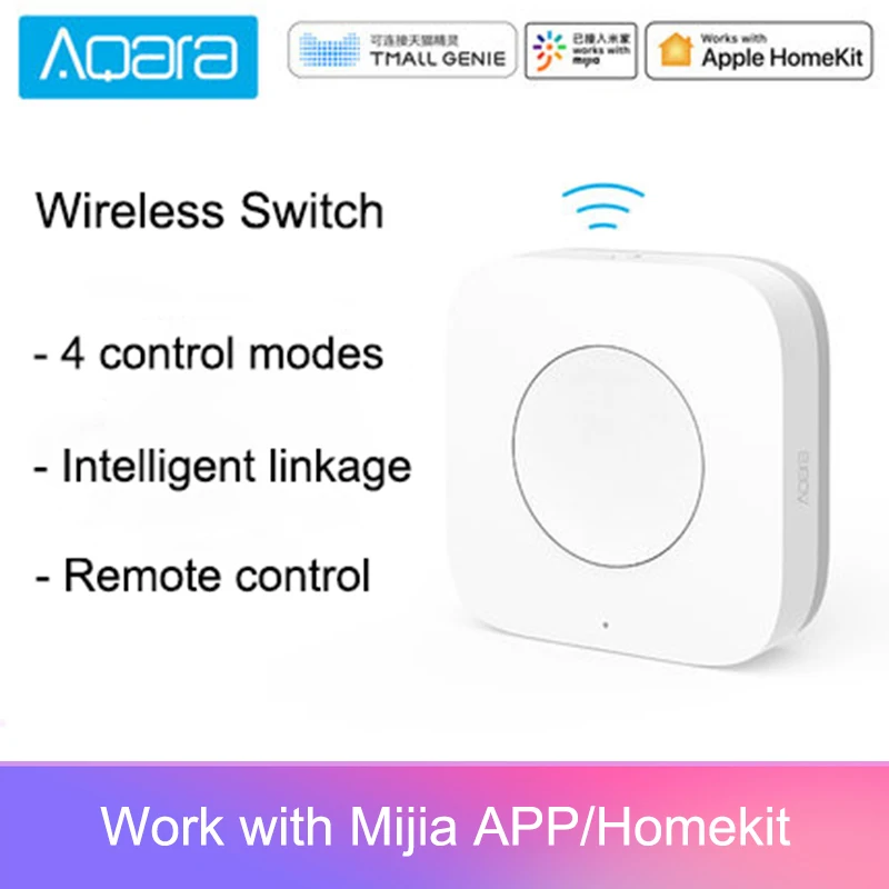 Aqara Smart Wireless Switch Key Intelligent Application Remote Control ZigBee Wireless Biult in Gyro for mi home App