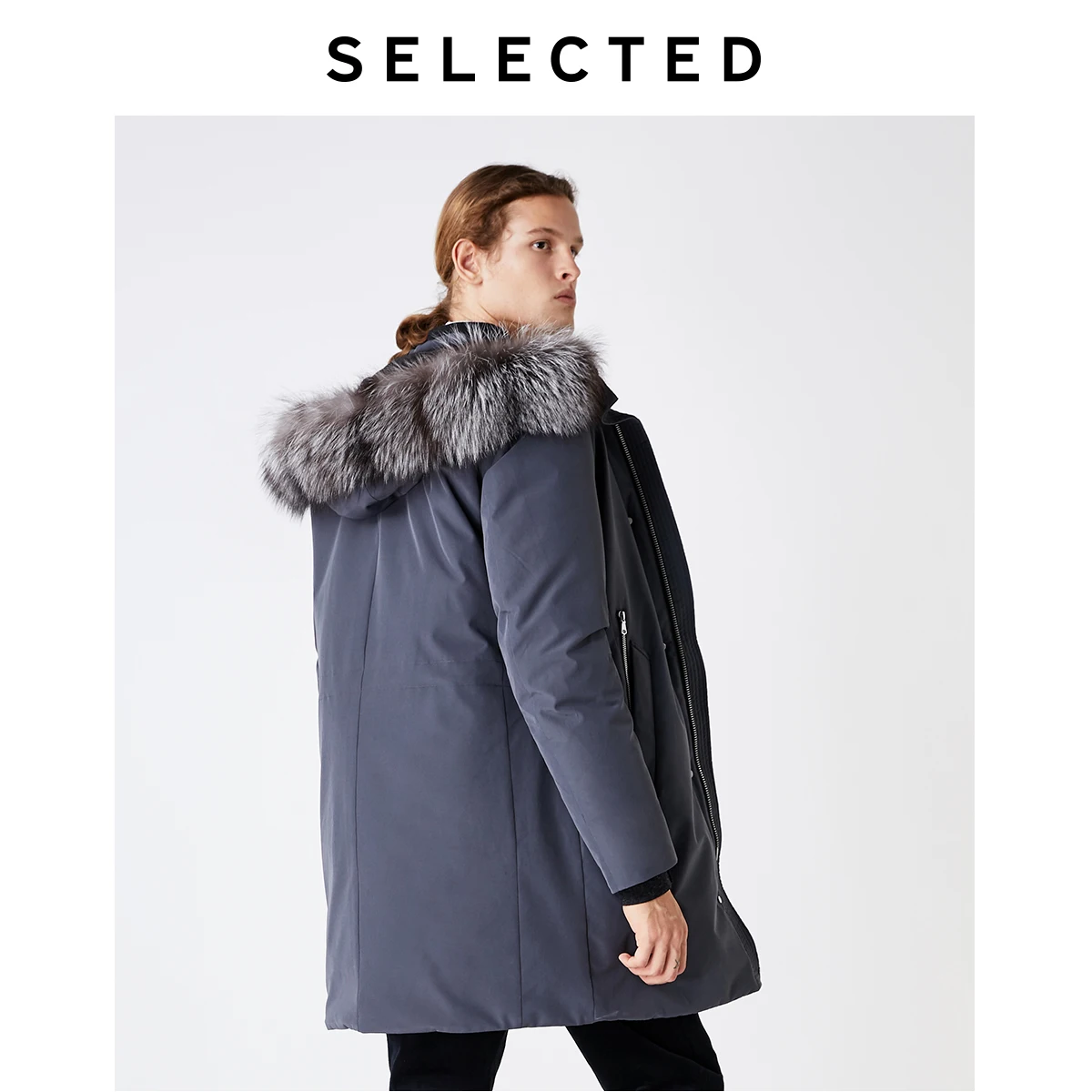 Goedkoop Geselecteerd Mannen Mid Lengte Winter Parka Uitloper Vossenbont Eendendons Jas Nieuwe Lange Jas S | 419412513
