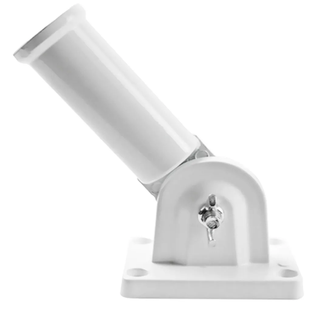 Adjustable Flag Pole Bracket Wall Mounted Holder Bracket with Screws, 3cm/ 1.18inch