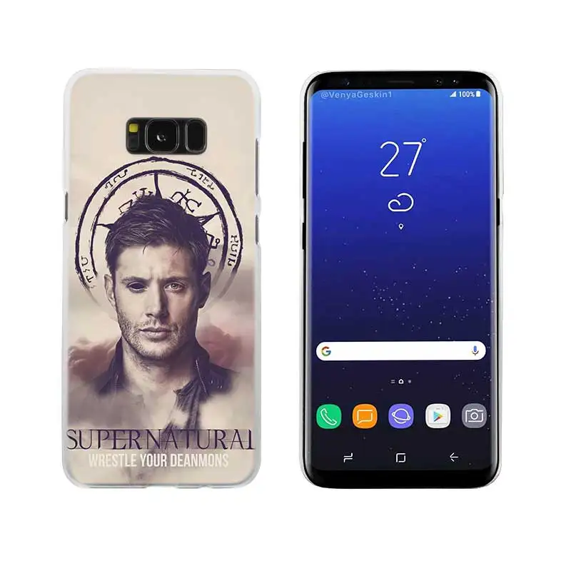 Sheli Сверхъестественное SPN Jensen Ackles прозрачный Note 10 9 pro Жесткий чехол для samsung S4 S5 S6 S7 S8 S9 S10 Plus Edge Mini