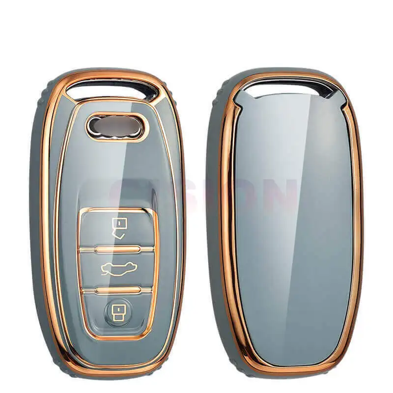 Custodia/cover per Chiave/telecomando per Audi A1 A3 A4 A5 A6 A7 A8 Quattro Q3 Q5 Q7 2009 ~ 2015 - Hf4ab9a204d3b4ff69323d8d7f5ae941eY