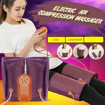 

Air Compression Leg Massager Electric Blood Circulator Heating Waist Massage Machine For Body Arm Hip Calf Therapy Pain Relief