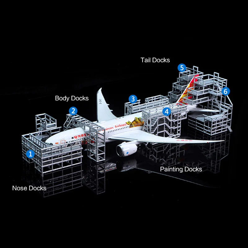 1:400 оборудование аэропорта модель наземного обслуживания рама лестница пассажирский самолет док-платформа Летающая полевая сцена моделирование