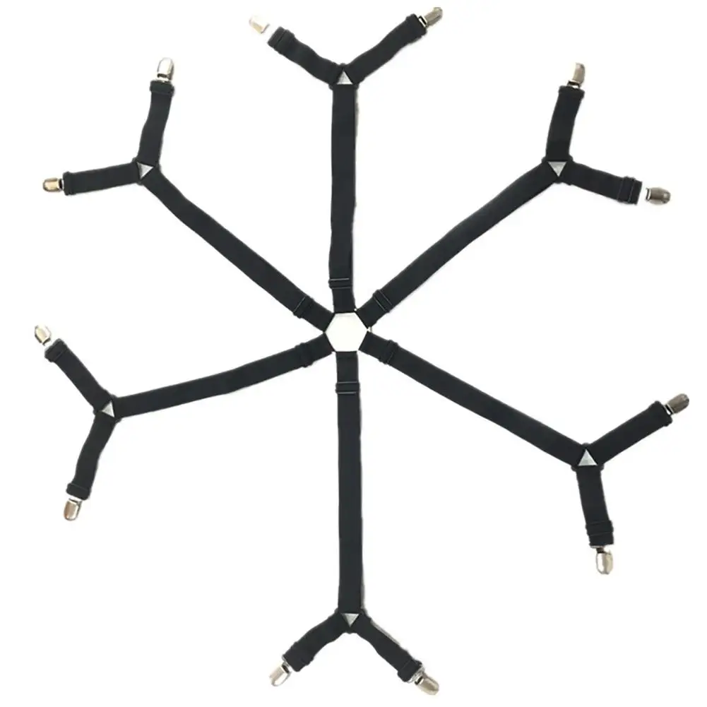 

6 Sides 12 Claws Adjustable Nonslip Bed Sheet Holder Mattress Clip Fasteners Cover Fixing for Home Sheets