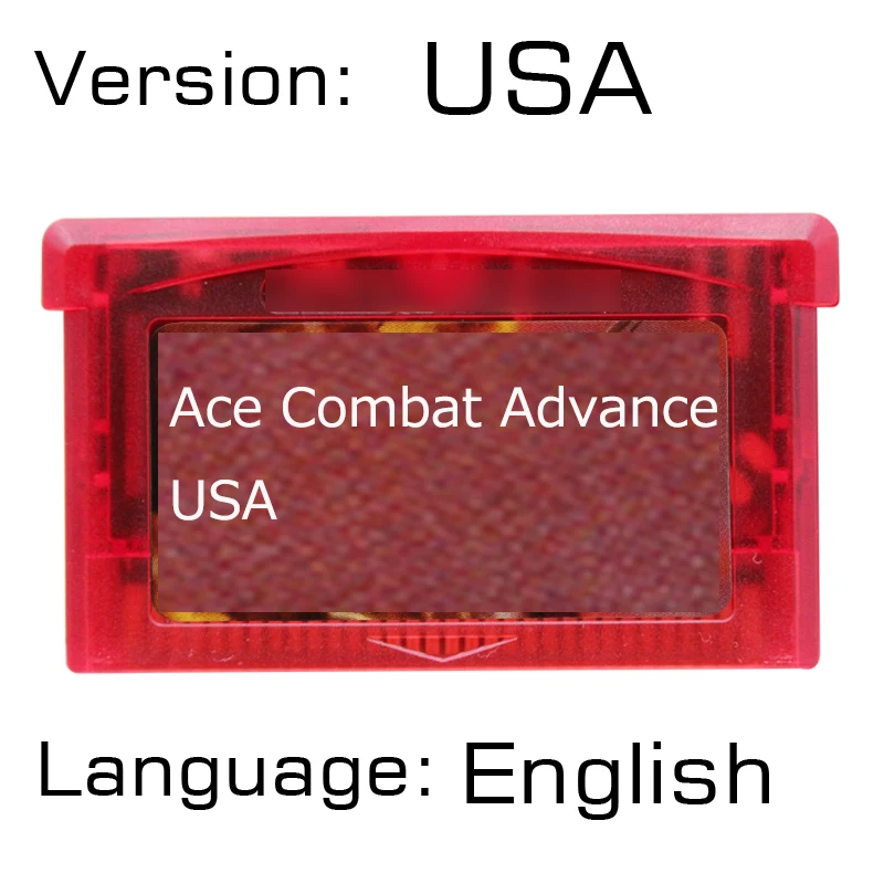 Ace Combat Advance 32 Bit видеоигры картридж консоль карта США версия Английский язык