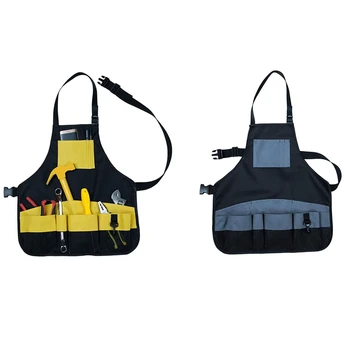 

Tool Apron Multifunctional Adjustable Belt Professional Waterproof Oxford Cloth Garden Tools Apron Heavy Duty Work Garden Aprons