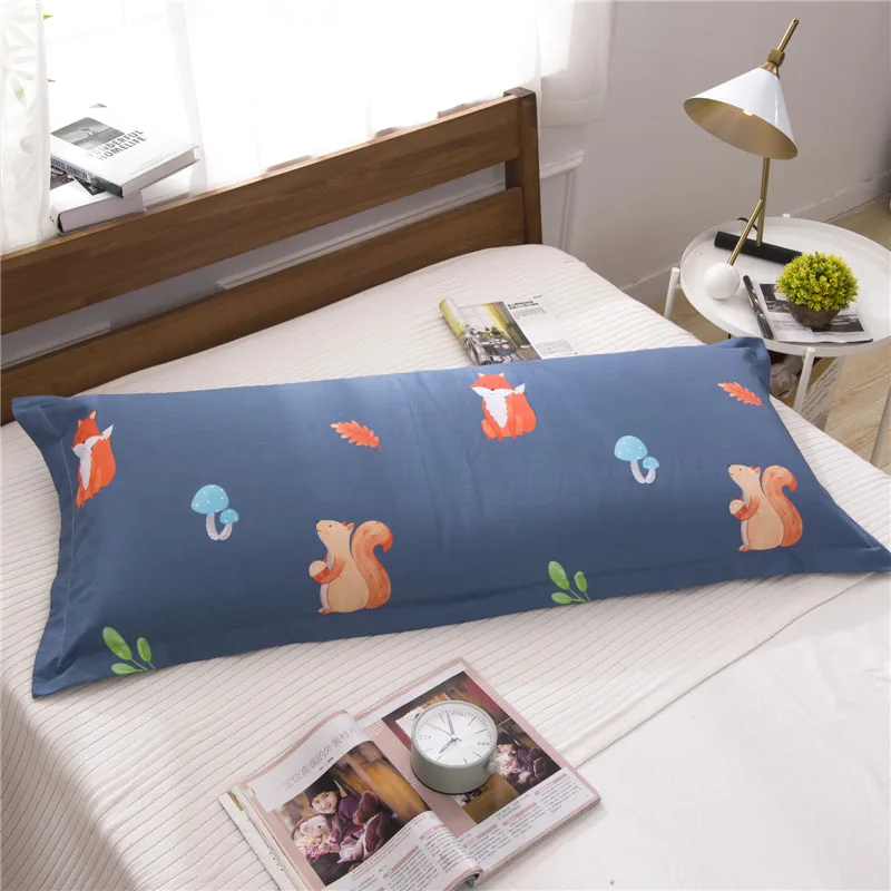 

Cartoon Cotton Double Pillowcases Long Pillow Case Pillow Sack 45x150cm 45x180cm Pillow Cover Bedding Multi-color optional #sw