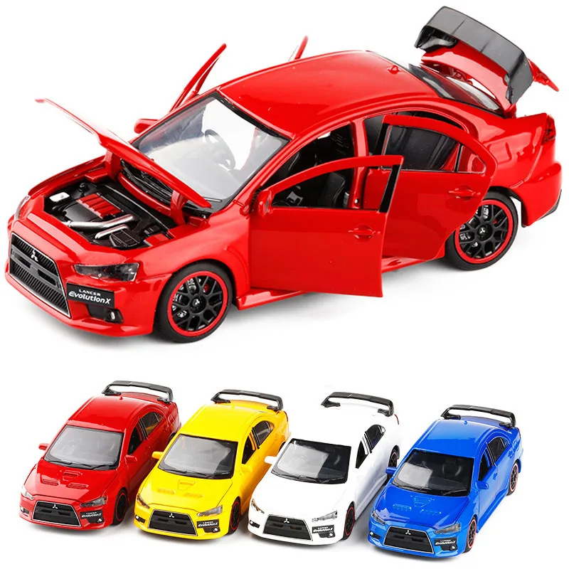 1/32 JACKIEKIM Mitsubishi Lancer EVO X 10 BBS RHD с черной крышей литая модель автомобиля игрушки для детей Подарки для мальчиков