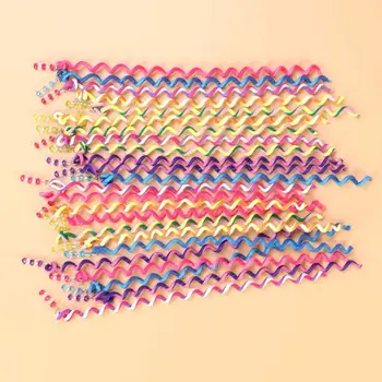 

18pcs Women Girls Rainbow Roller Curler Hair Twister Clip Braider Clip for Hair Styling (Colorful)