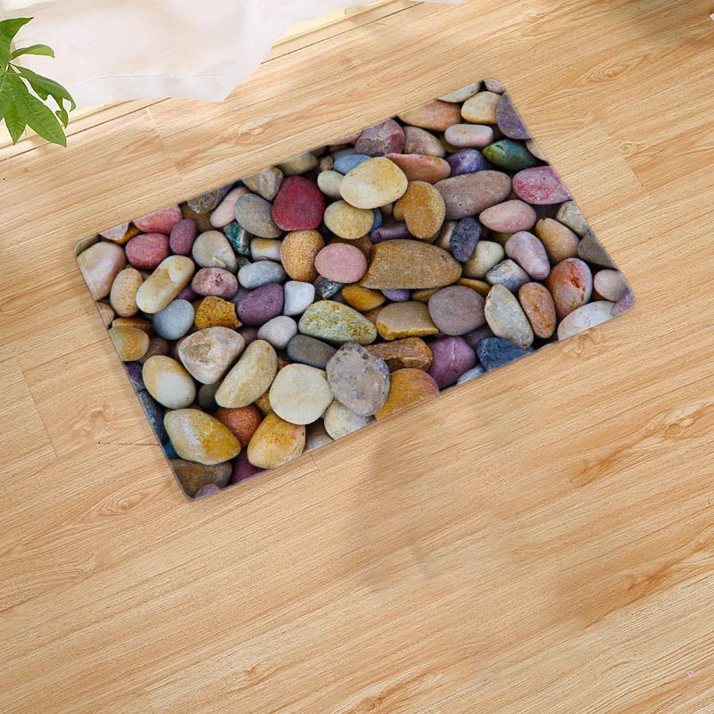 3D Cobble Stone Carpet Door Mats Doormat Outdoor Kitchen Living Room Floor Mat Rug Area Waterproof hallway Welcome Floor Mat Rug