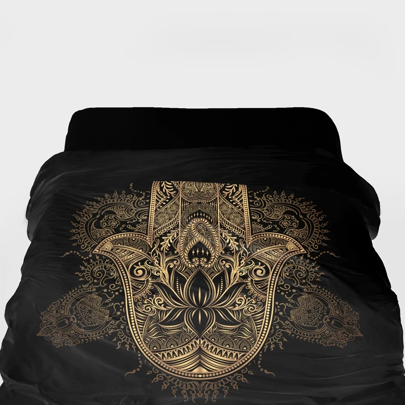 25 3D пододеяльник King/queen/custom size, одеяло/покрывало 220/240, 1 шт. пододеяльник, роскошное постельное белье Ornate amulet Hamsa Hand - Цвет: 25