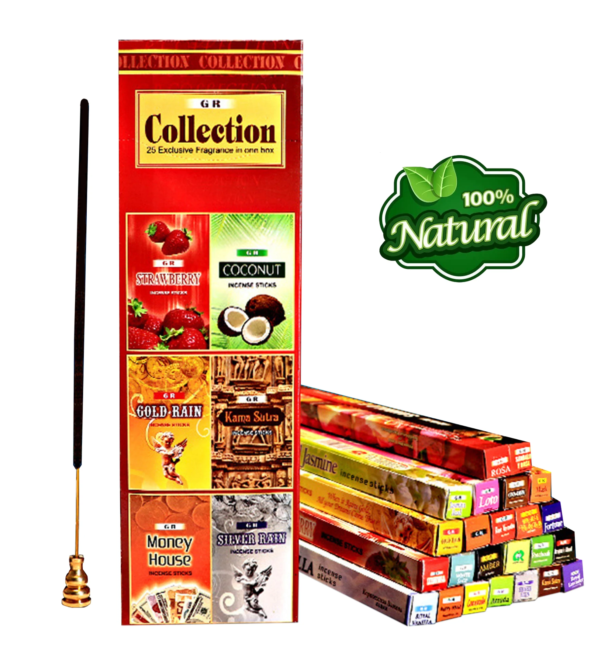 Gr 25 Fragrances Of Assorted Floral Incense Sticks Gift Pack 200 Sticks Perfect For Relaxing Stress Relief Meditation Refreshing Incense Incense Burners Aliexpress