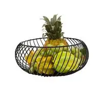 Кованая корзина для фруктов, металлическая корзина для фруктов, железная корзина для хранения, лоток для закусок, настольный органайзер для фруктов - Цвет: E